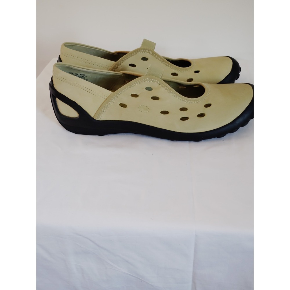 Clarks Privo Haley Stork Women's 11M LIME GREEN Slip‑On Comfort Clog Shoes EUC*